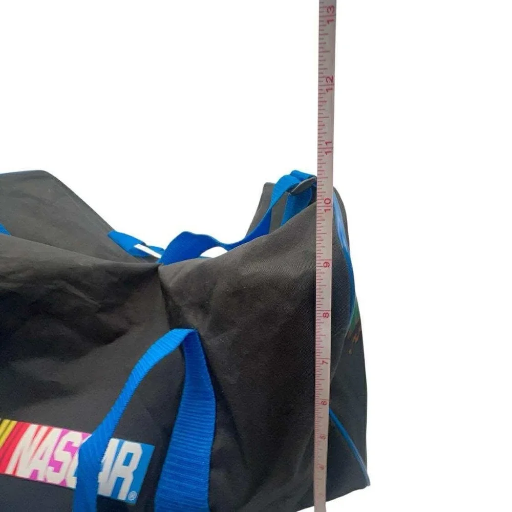 Vintage NASCAR‎ Duffle Bag Black MBNA Motorsports Travel Gym Bag Sport Racing